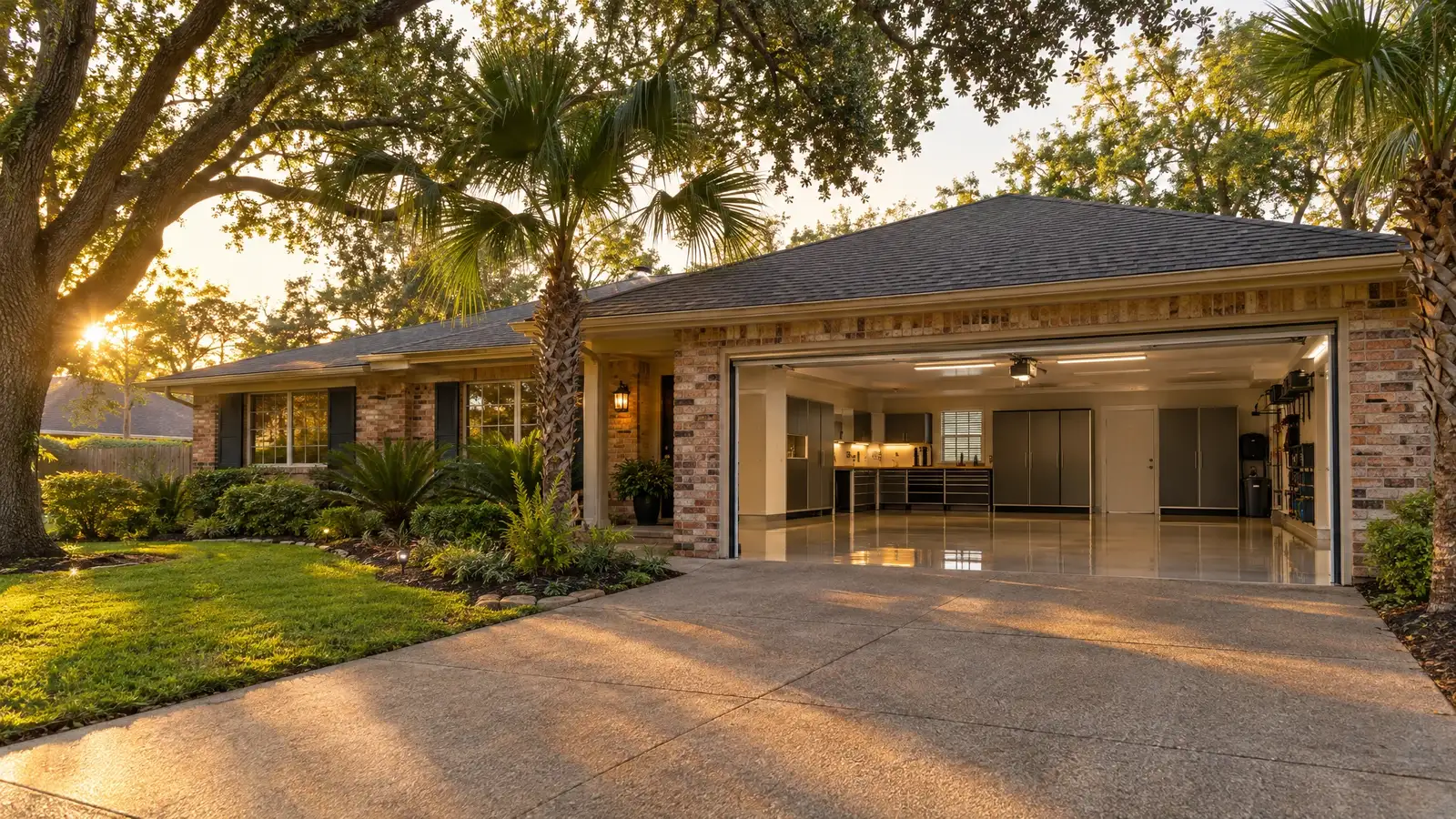 Custom garage design and storage in Houston, TX
