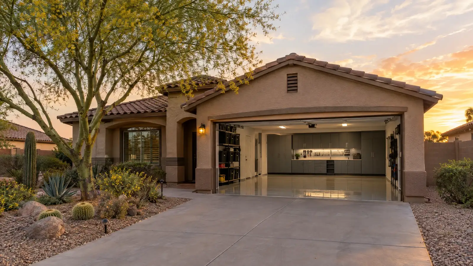 Custom garage design and storage in Mesa, AZ