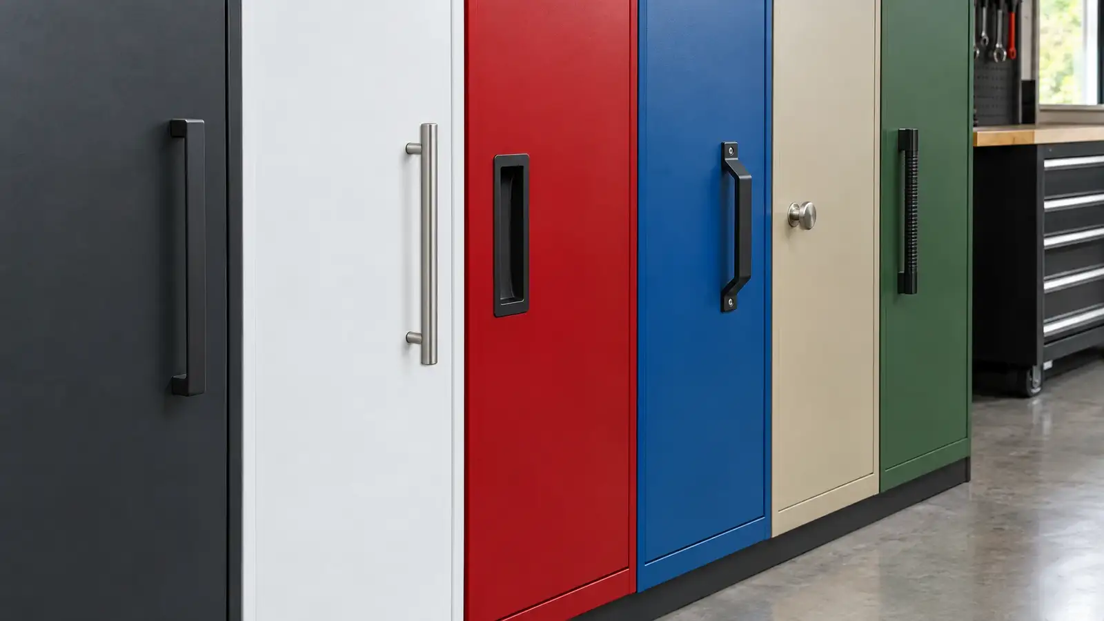 Garage Cabinet Doors and Finishes: Colors That Last