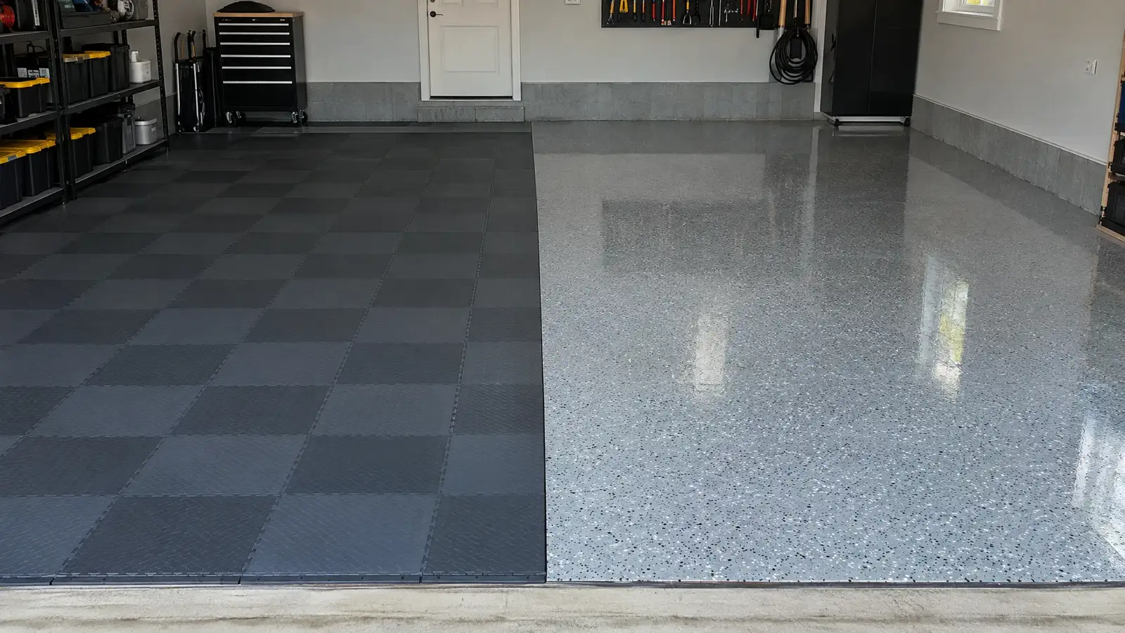 Garage Floor Tiles vs Coatings