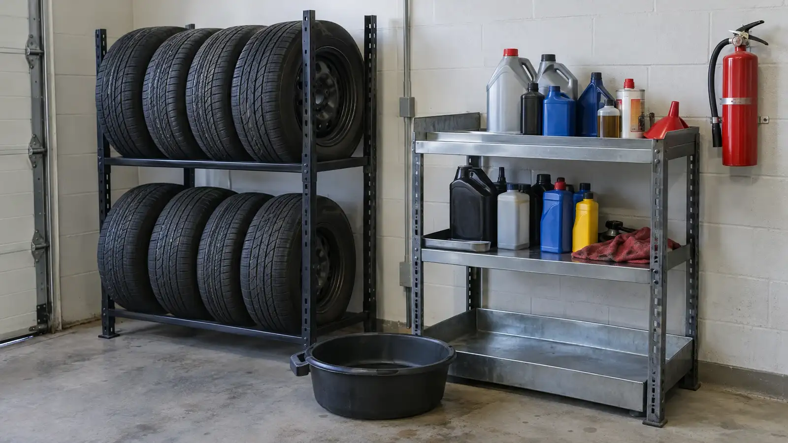 How to Store Tires, Wheels and Automotive Fluids