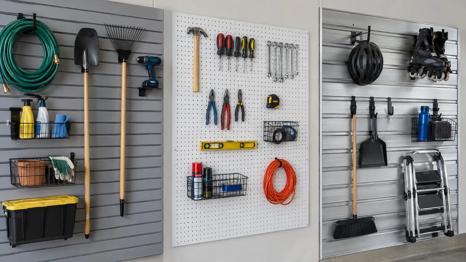 Slatwall vs Pegboard vs Track Systems