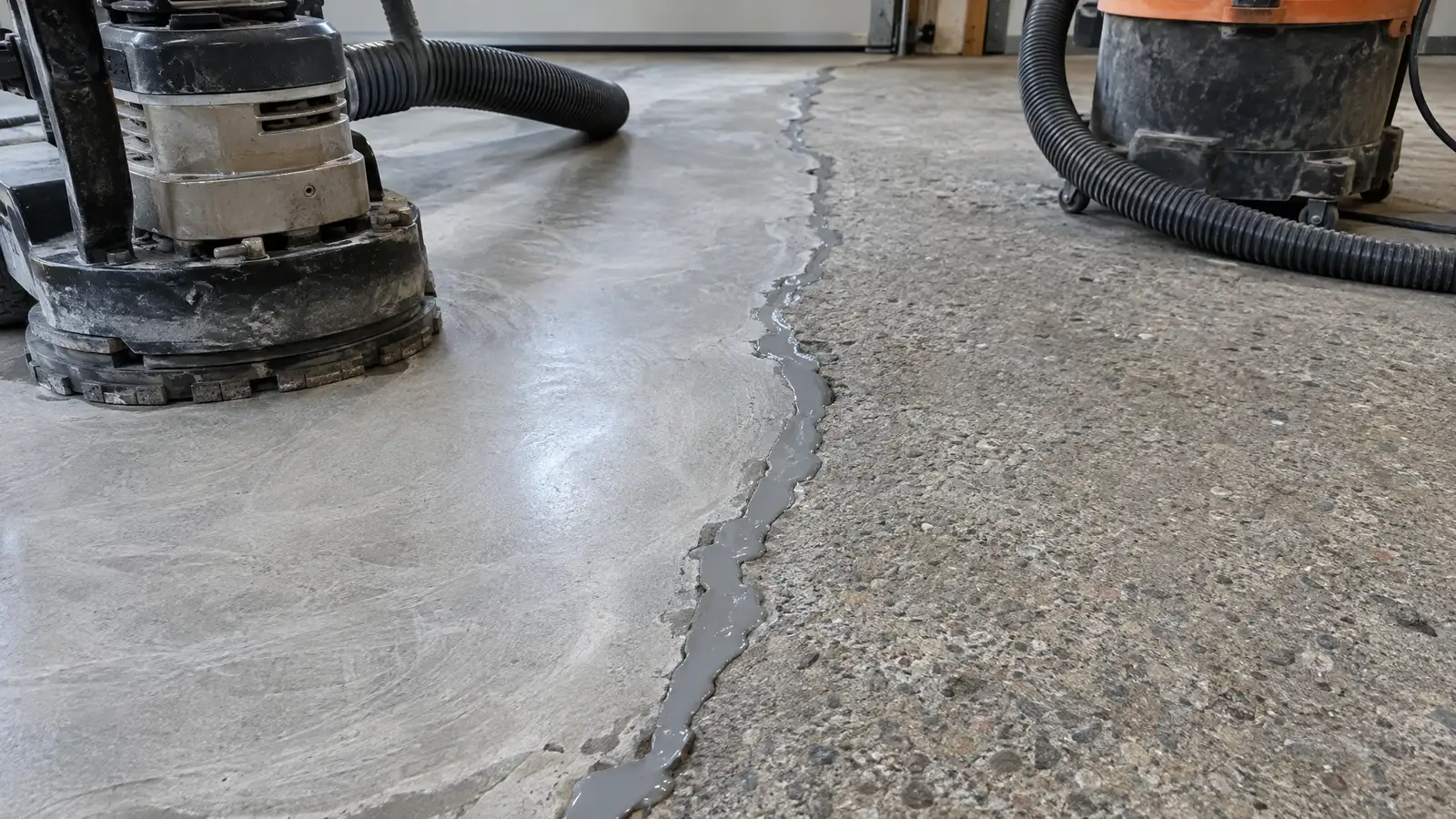Garage Floor Crack Repair and Concrete Prep