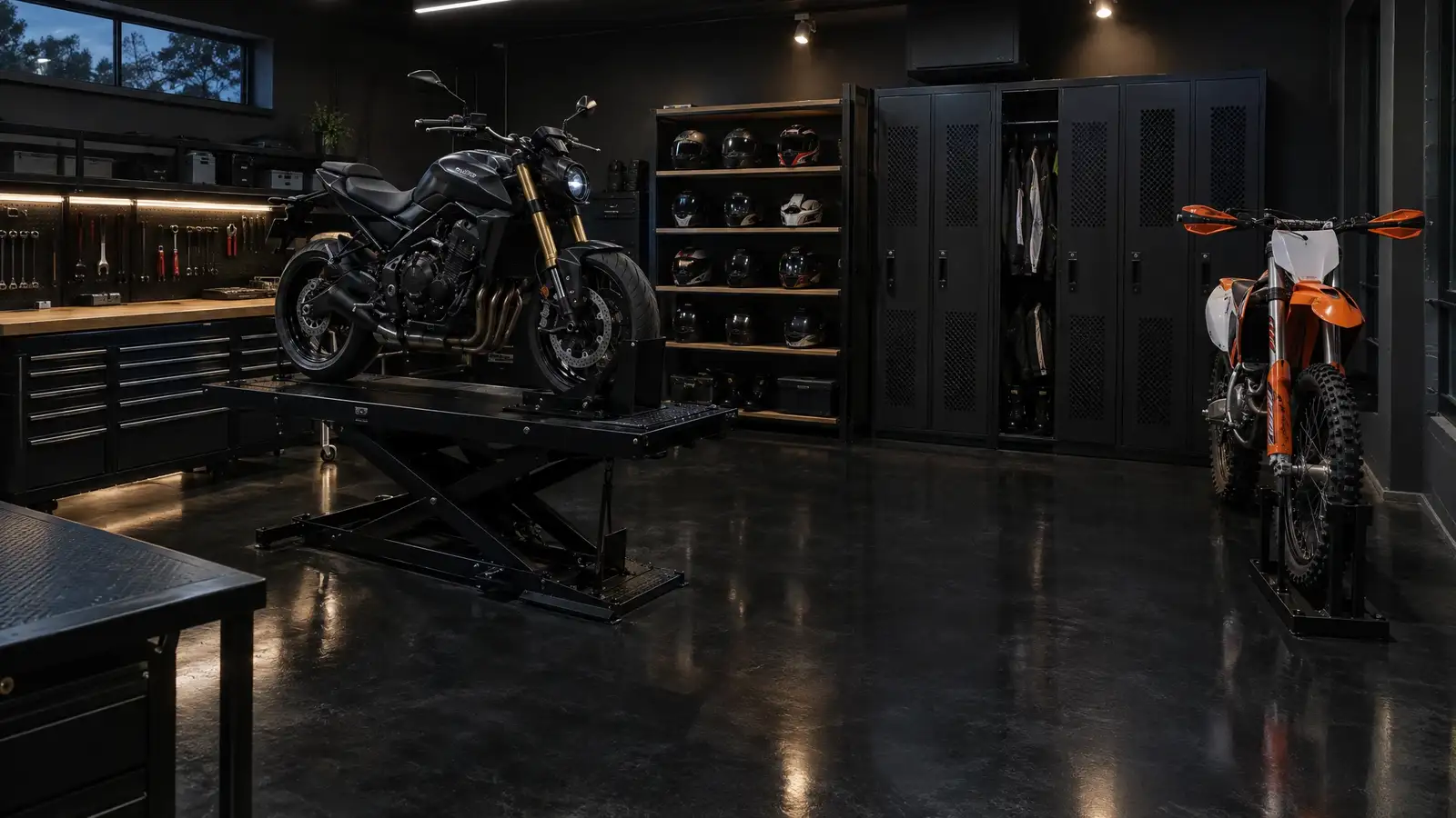Motorcycle and Powersports Garages