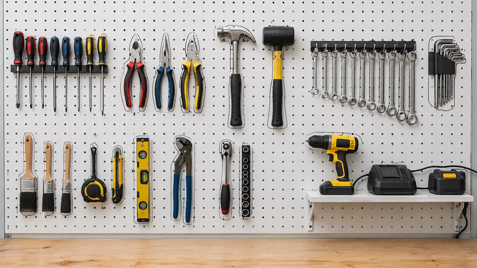 Tool Walls and Pegboard Systems