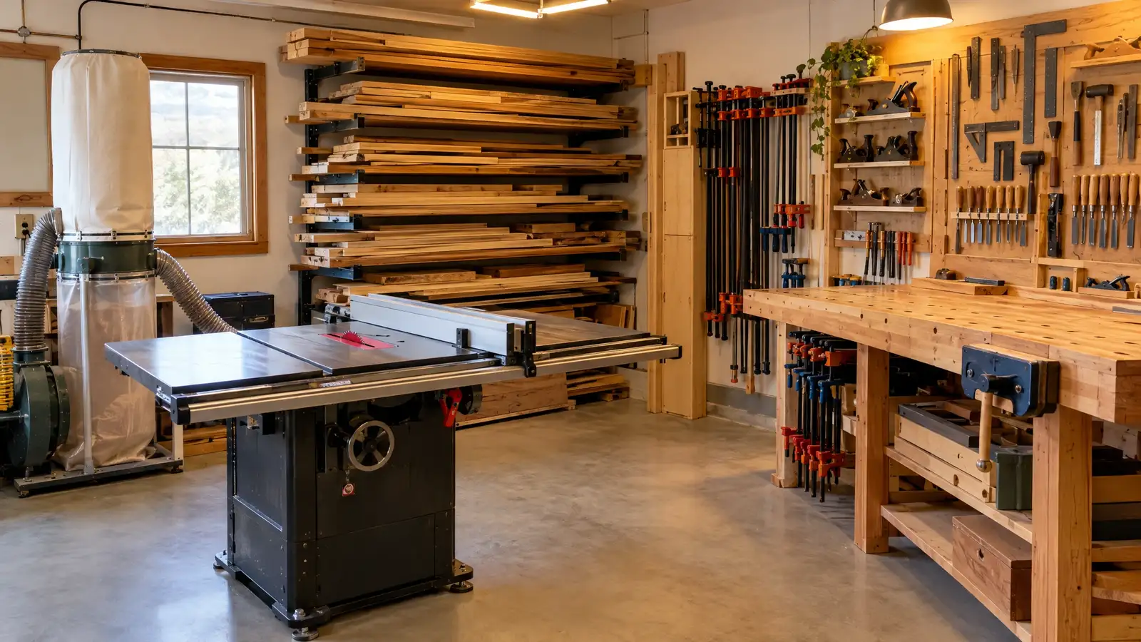 Woodworking and Hobby Workshop Garages